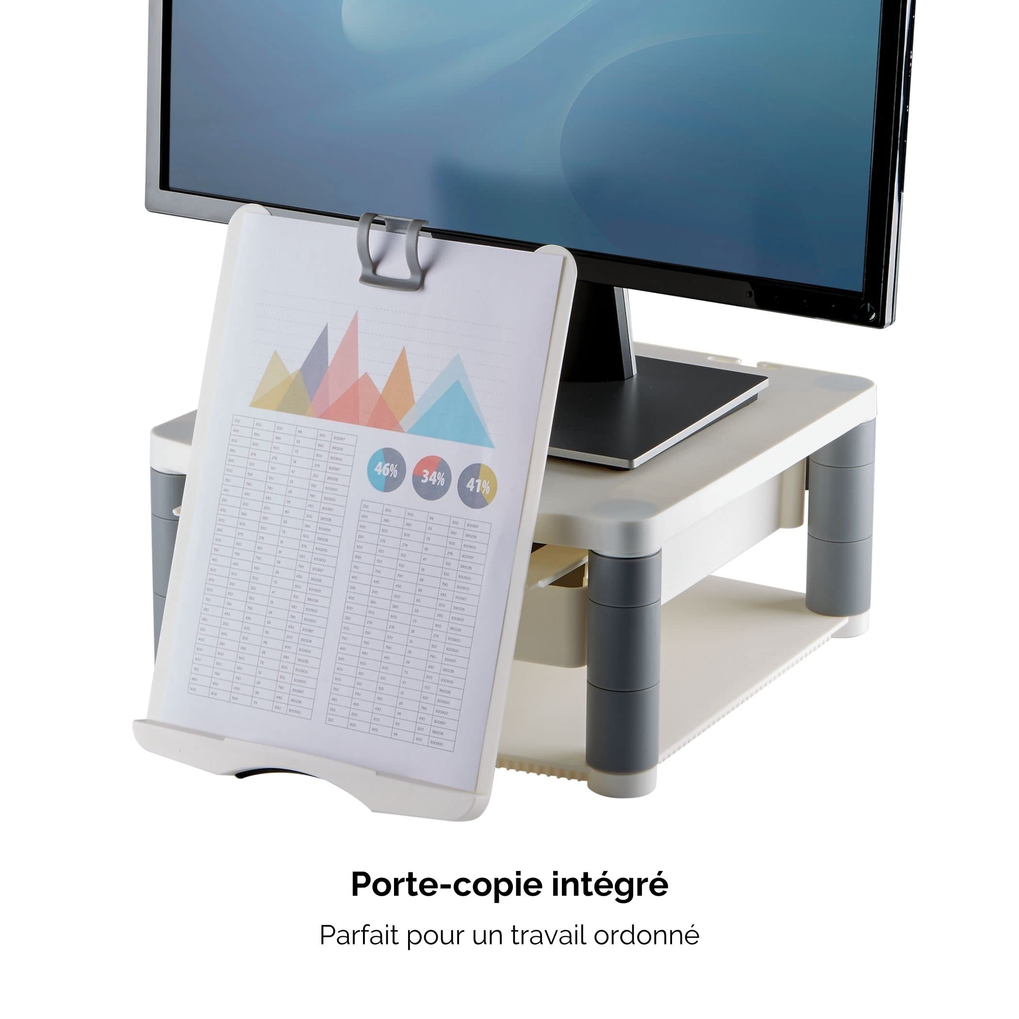 fellowes-91713-support-moniteur-ergonomique-premium-plus-gris-clair-21-r-glable image 5