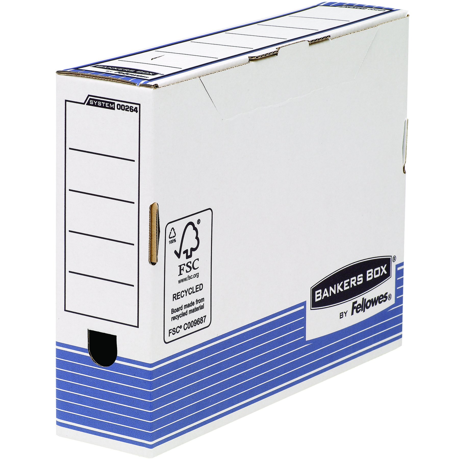 fellowes-bankers-box-system-1080001-bo-te-archives-a4-dos-8-cm-grise-montage-aut image 4