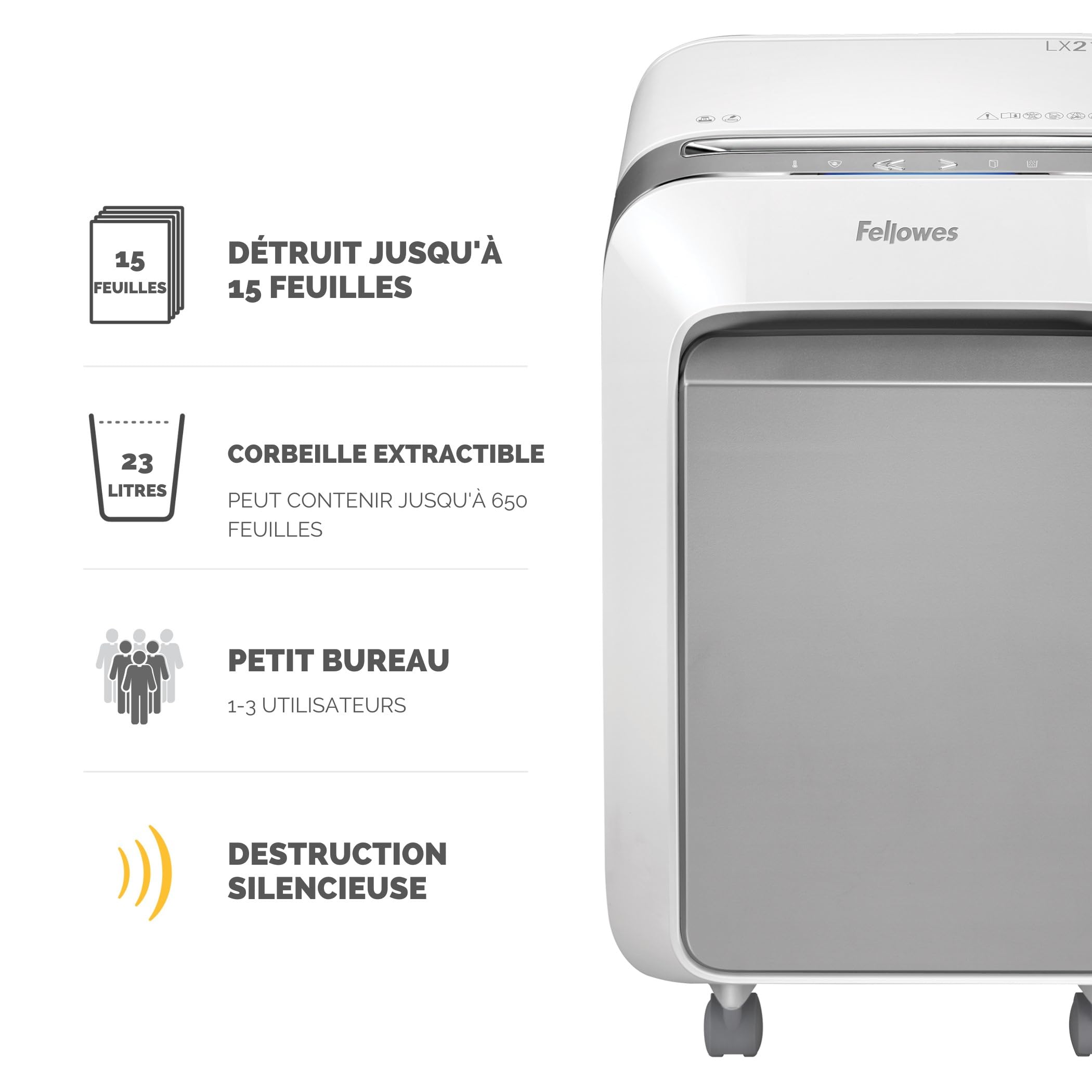 fellowes-powershred-lx31m-destructeur-de-documents-micro-coupe-15-feuilles-23l-d image 3