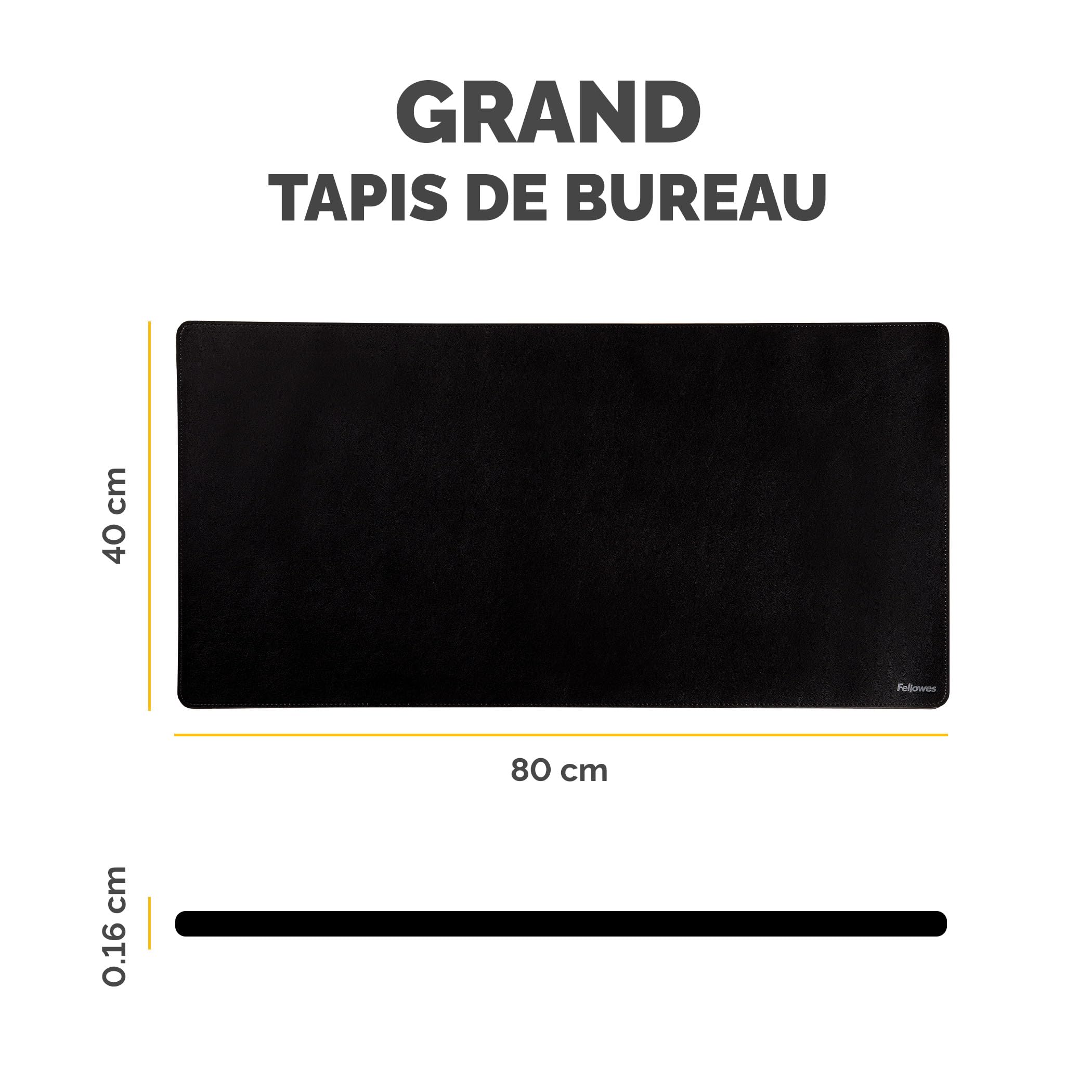 fellowes-everyday-tapis-de-bureau-80-x-40-cm-sous-main-double-face-noir-gris-en- image 4