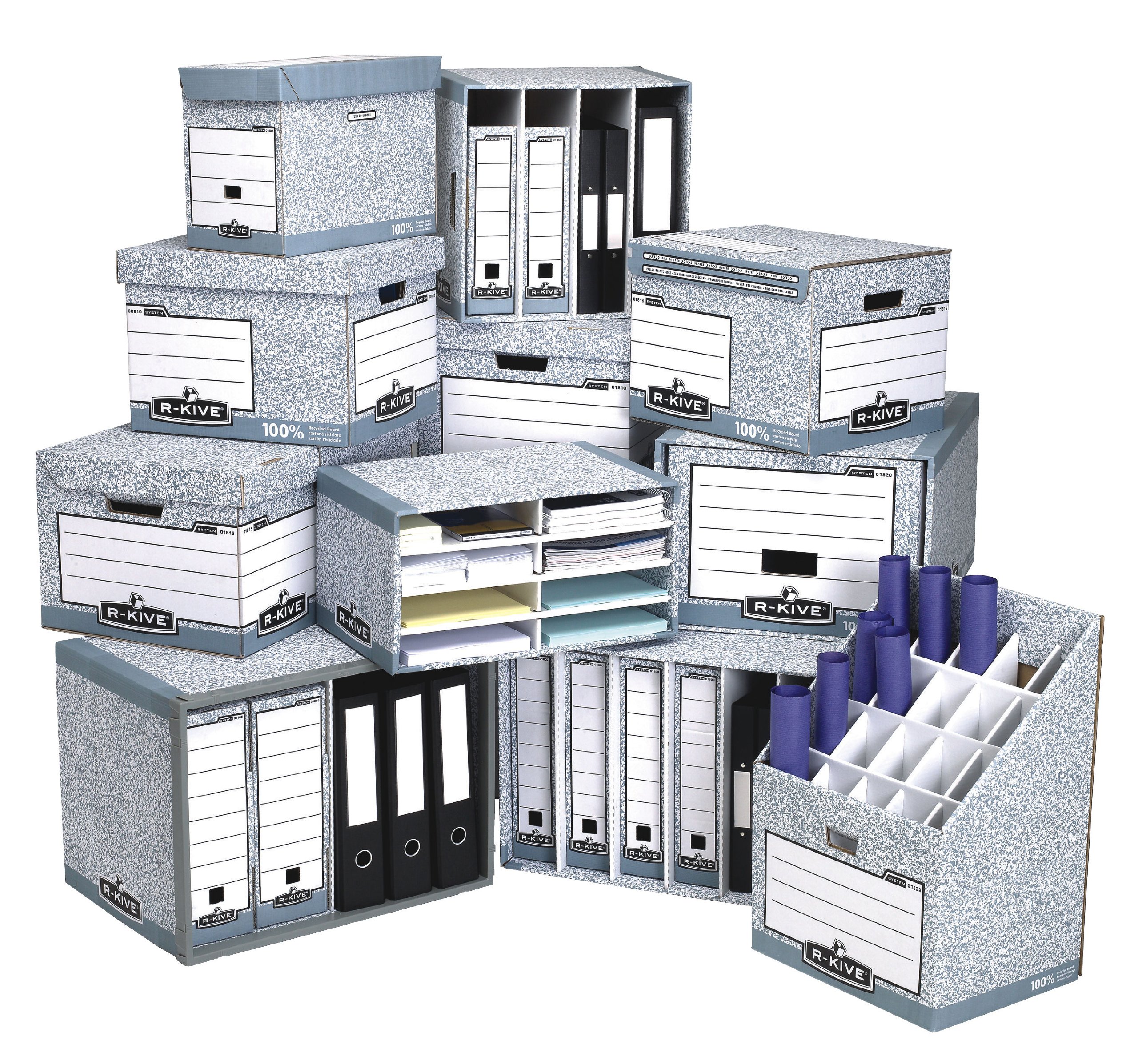 fellowes-r-kive-system-bo-te-archives-tiroir-lot-de-5 image 3