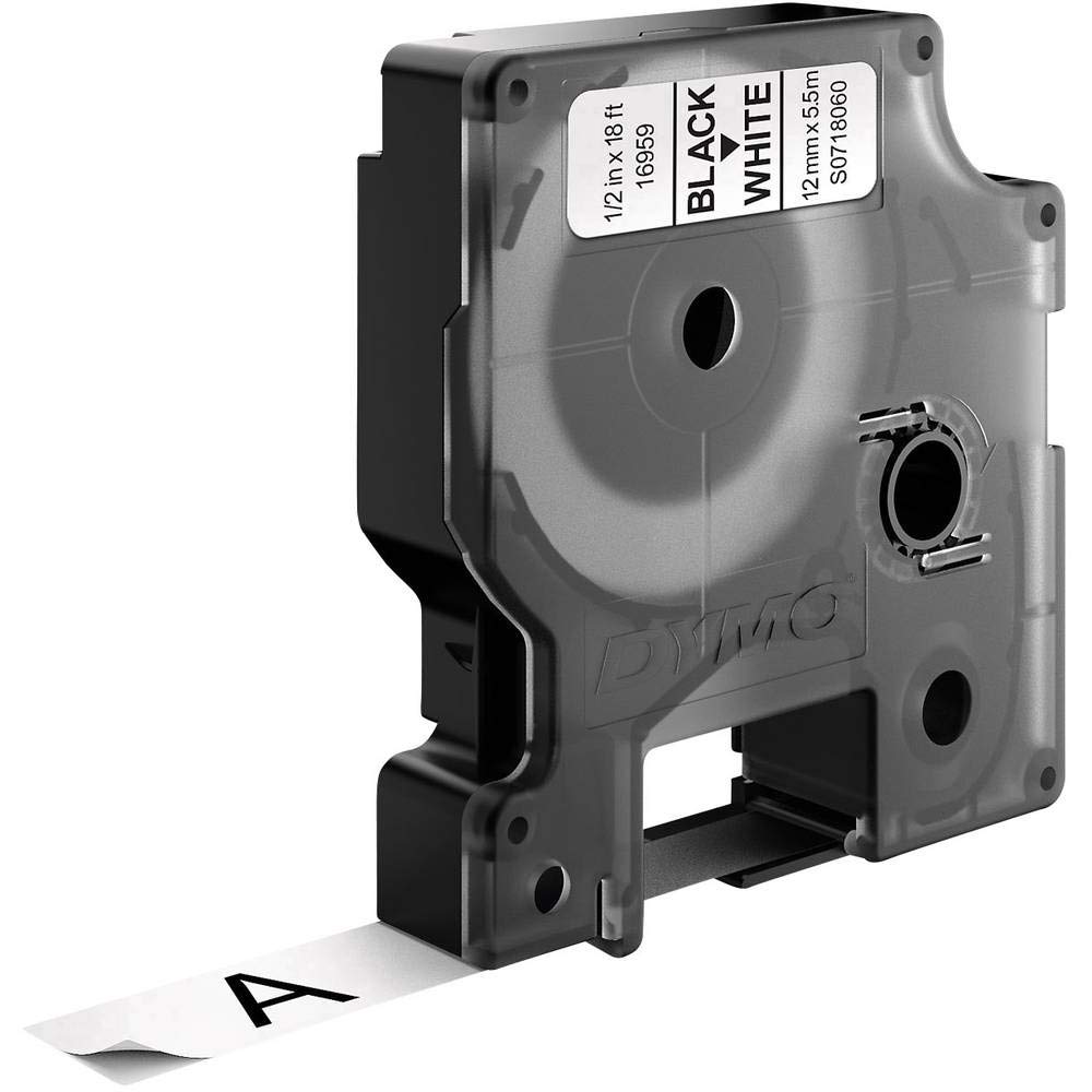 dymo-d1-tiquettes-autocollantes-en-nylon-12-mm-x-5-5-m-noir-sur-blanc-pour-label image 4