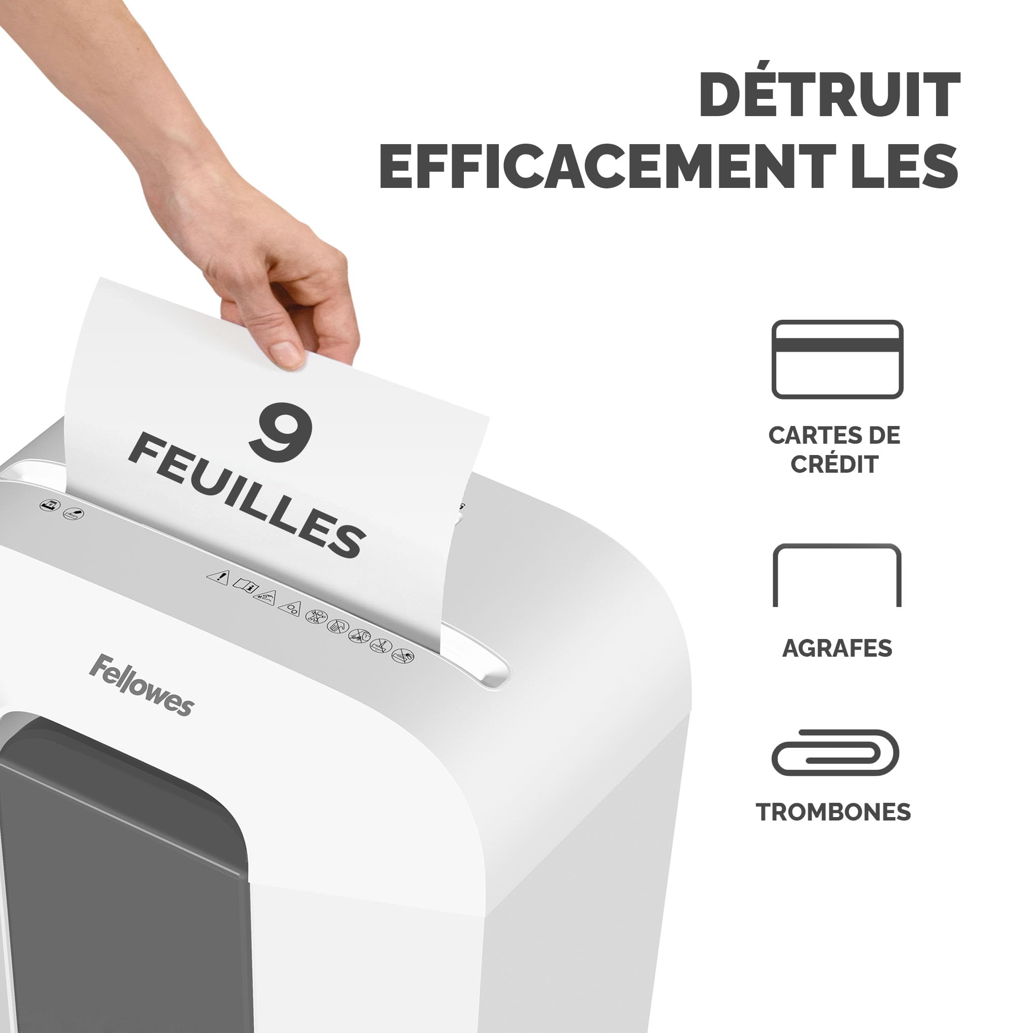 fellowes-lx50-destructeur-coupe-crois-e-9-feuilles-17l-blanc-p-4 image 3