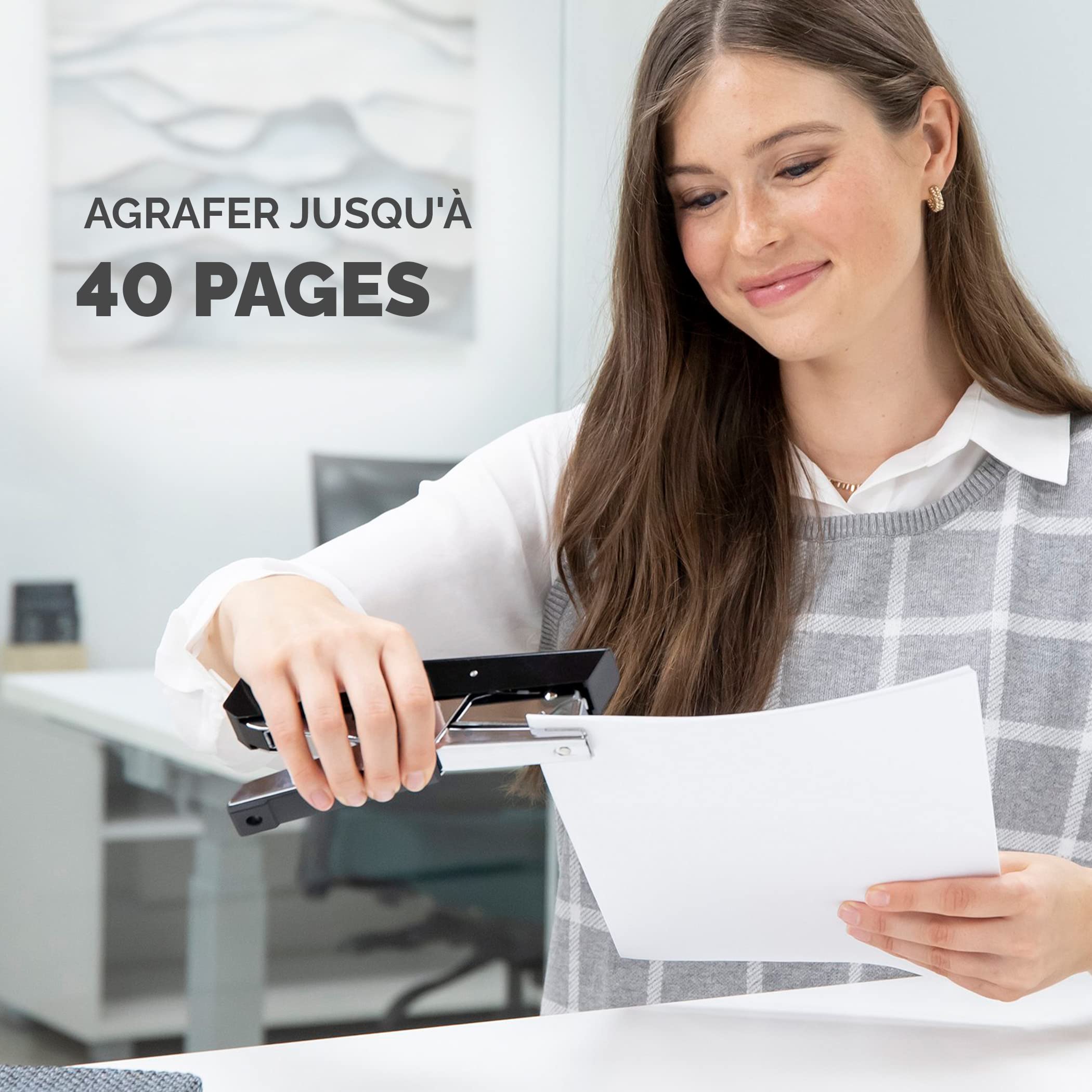 fellowes-lx890-agrafeuse-pince-40-feuilles-anti-bourrage-noire image 4