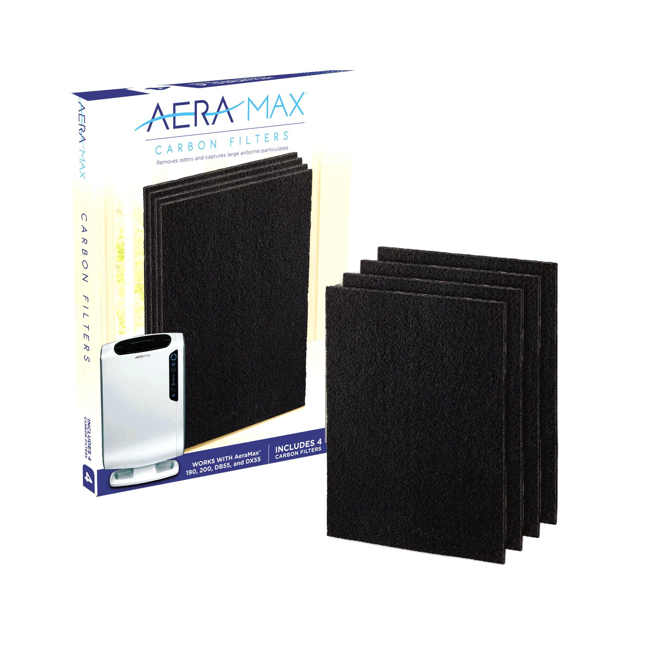 fellowes-pack-de-4-filtres-carbone-pour-purificateur-d-air-dx55 image 1