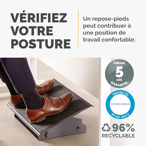 fellowes-repose-pieds-professional-series-m-tal-r-glable-en-hauteur-noir-8064101 image 8