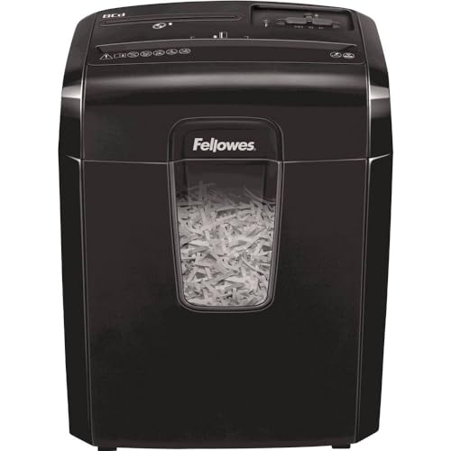 fellowes-powershred-8cd-destructeur-coupe-crois-e-8-feuilles-14l-noir image 2