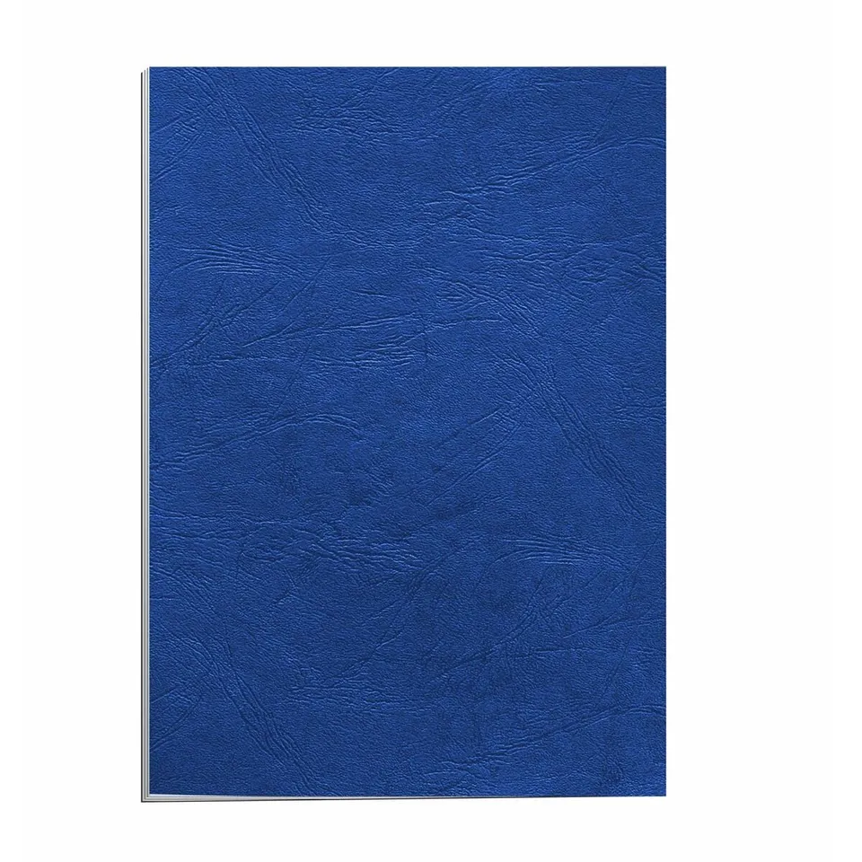 fellowes-pack-de-100-couvertures-grain-cuir-a4-bleu-royal image 1