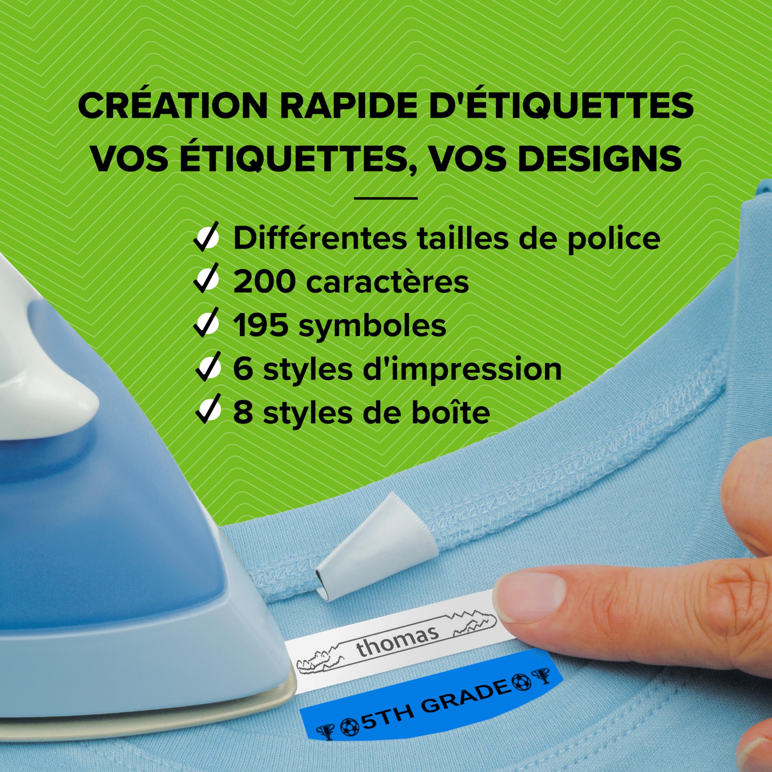 dymo-letratag-lt-100h-tiqueteuse-portable-bleue-3-rubans-12-mm image 4