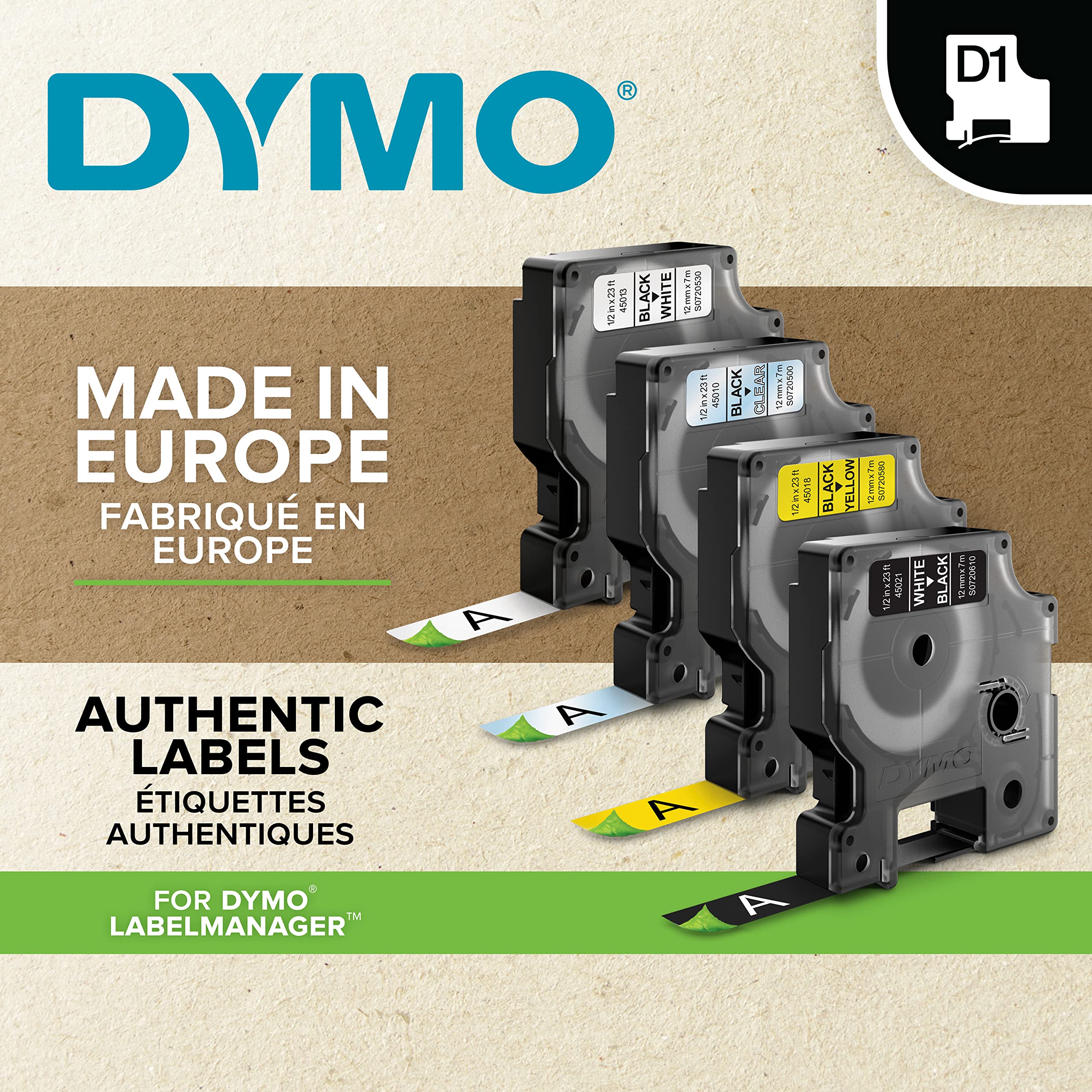 dymo-d1-ruban-tiquette-19-mm-x-7-m-noir-sur-bleu-45806 image 3