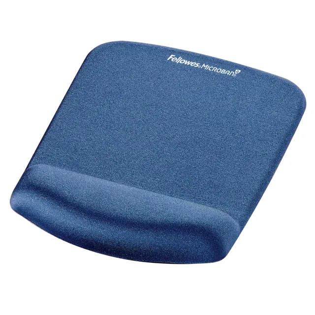 fellowes-plushtouch-tapis-de-souris-repose-poignet-mousse-m-moire-bleu image 1