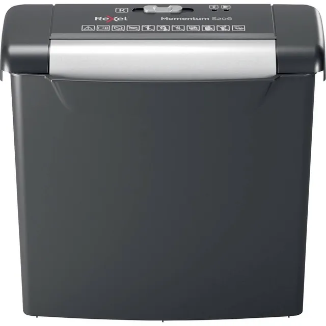 rexel-momentum-s206-destructeur-coupe-droite-6-feuilles-9-l-noir image 1