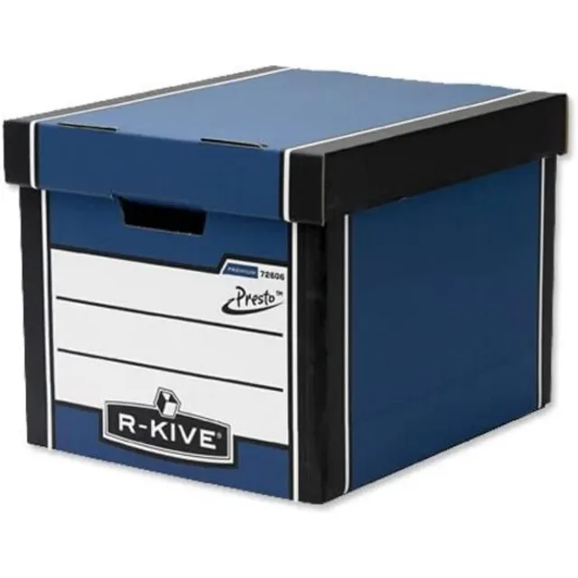 fellowes-bankers-box-premium-tall-bo-te-de-rangement-bleu-lot-de-10 image 1