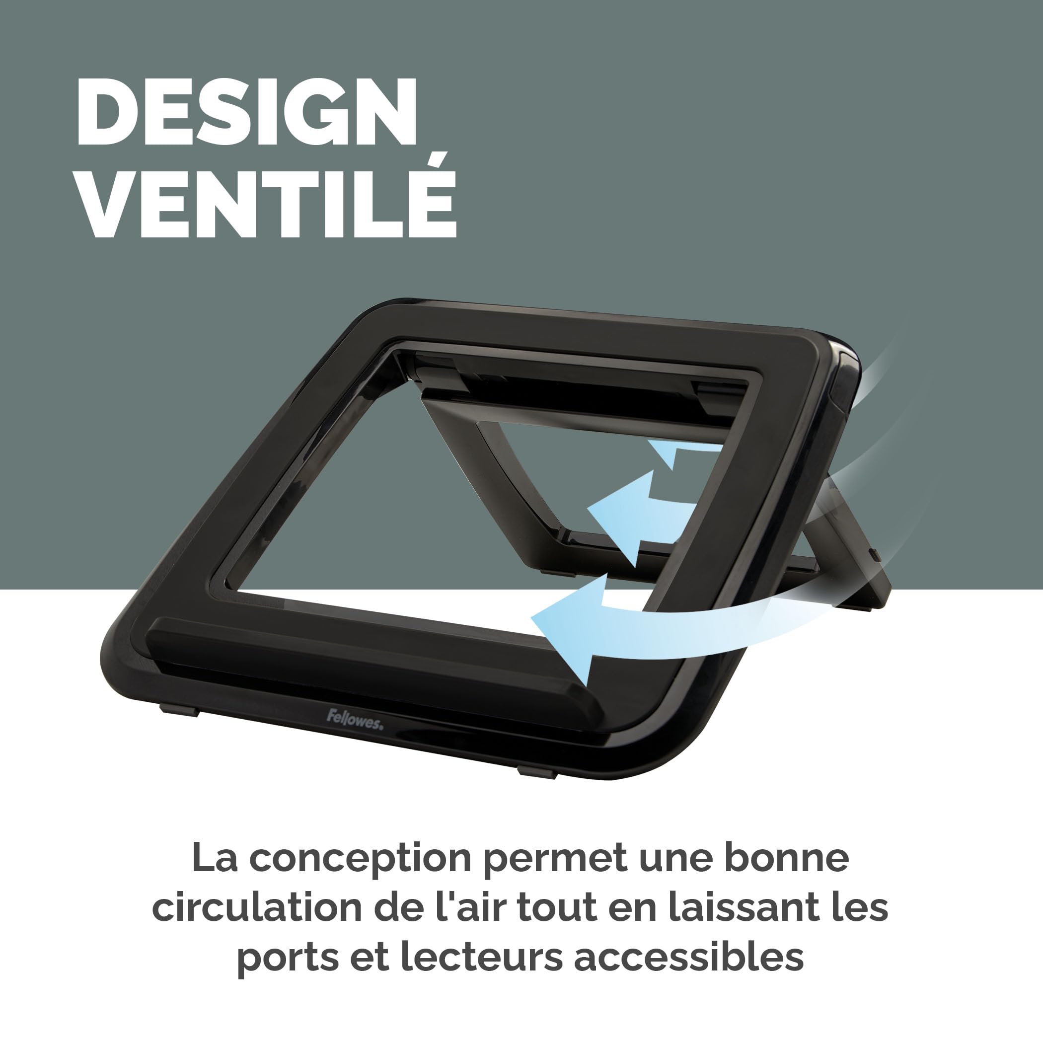 fellowes-everyday-support-pc-portable-noir-17-pouces-max-4-kg-7-hauteurs-r-glabl image 7
