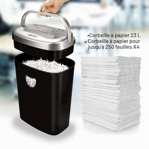 fellowes-53c-destructeur-de-documents-coupe-crois-e-10-feuilles-23-l-din-p-4-noi image 6