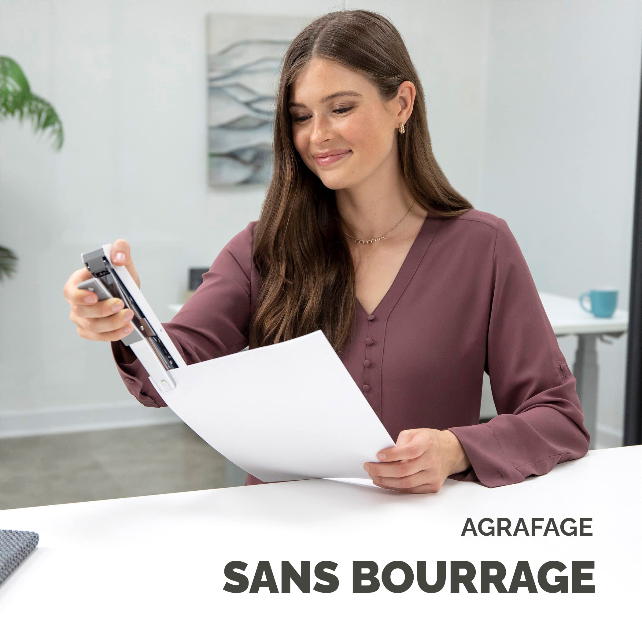 fellowes-lx890-agrafeuse-pince-40-feuilles-blanc image 3