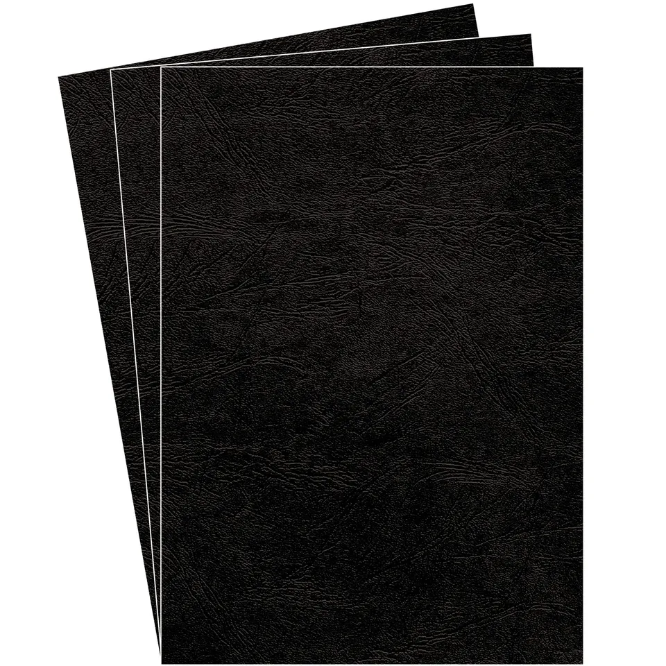 fellowes-couverture-pour-reliure-a4-grain-cuir-250-g-m-pack-de-100 image 1