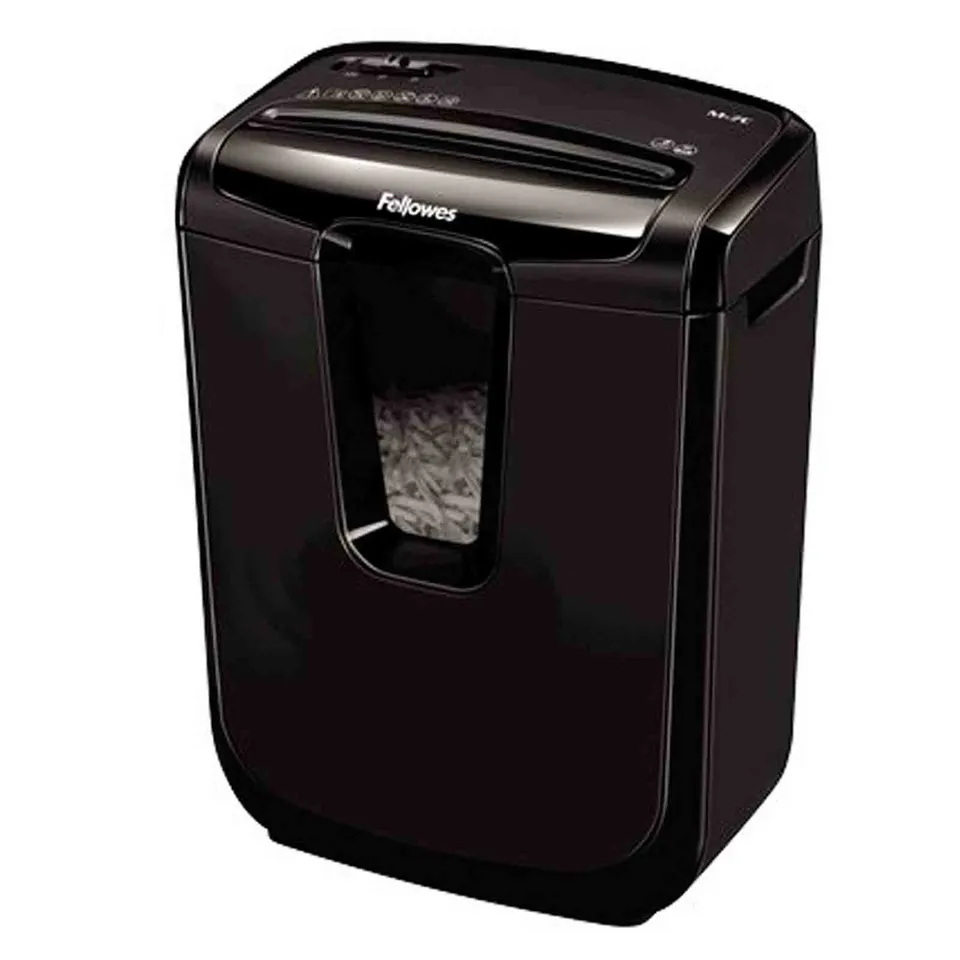 fellowes-m-7c-destructeur-de-documents-coupe-crois-e-7-feuilles-14l-noir image 1