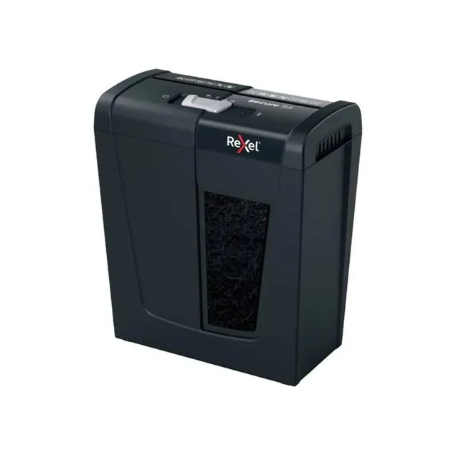 rexel-secure-s5-destructeur-coupe-droite-p2-5-feuilles-a4-corbeille-10l image 1