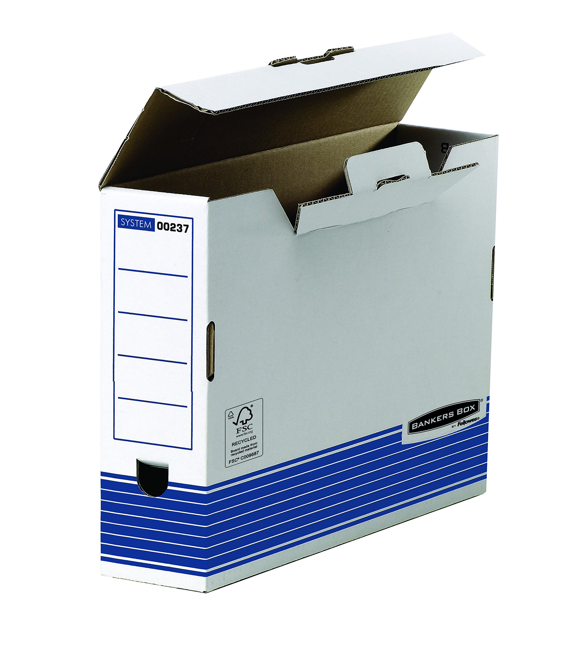 bankers-box-by-fellowes-0023701-bo-te-d-archives-folio-dos-8-cm-lot-de-10 image 2