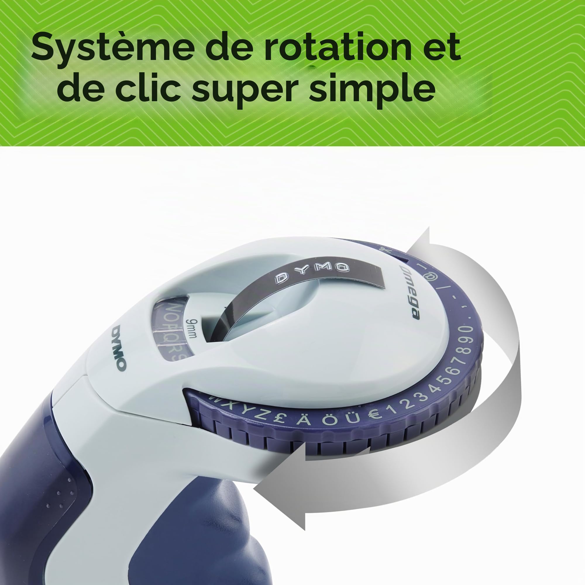 dymo-omega-tiqueteuse-molette-9-mm-3-rubans image 3