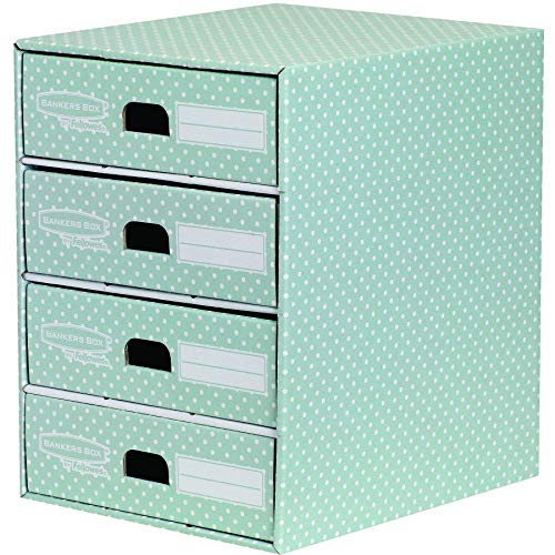 fellowes-bankers-box-style-module-de-classement-4-tiroirs-vert-blanc image 5