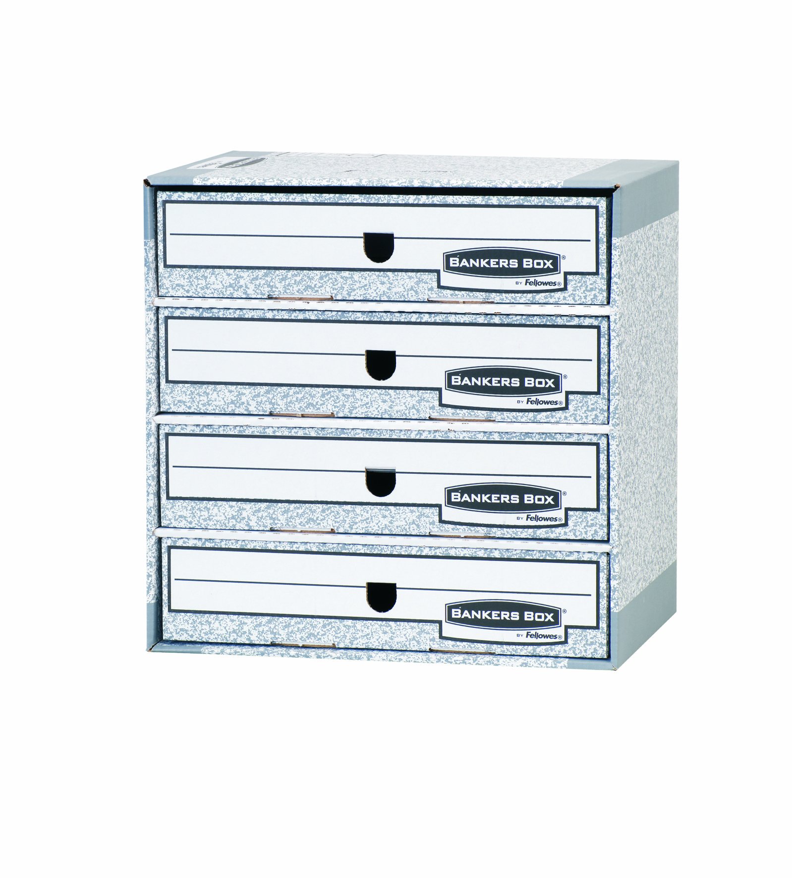fellowes-bankers-box-system-module-de-classement-4-tiroirs-lot-de-5-gris image 2