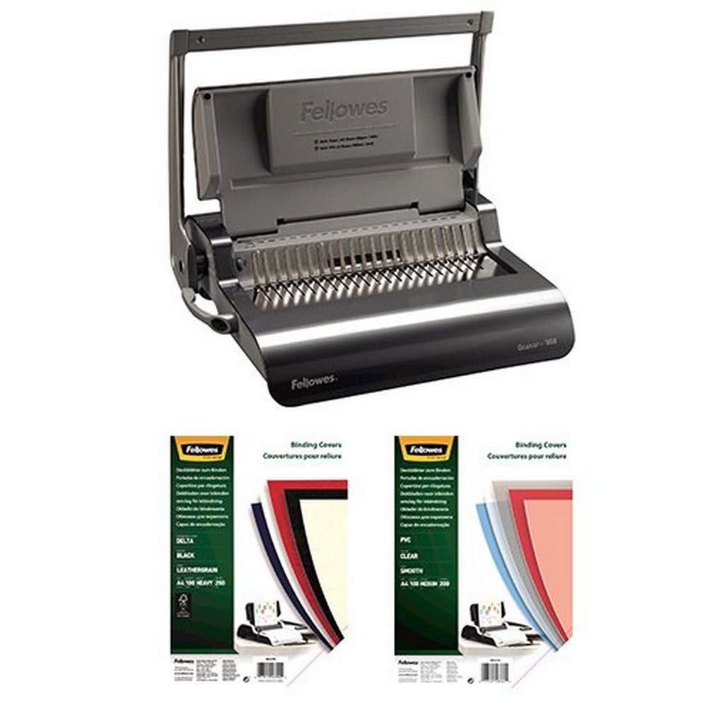 fellowes-quasar-machine-relier-anneaux-plastique-a4-500-feuilles-argent image 5