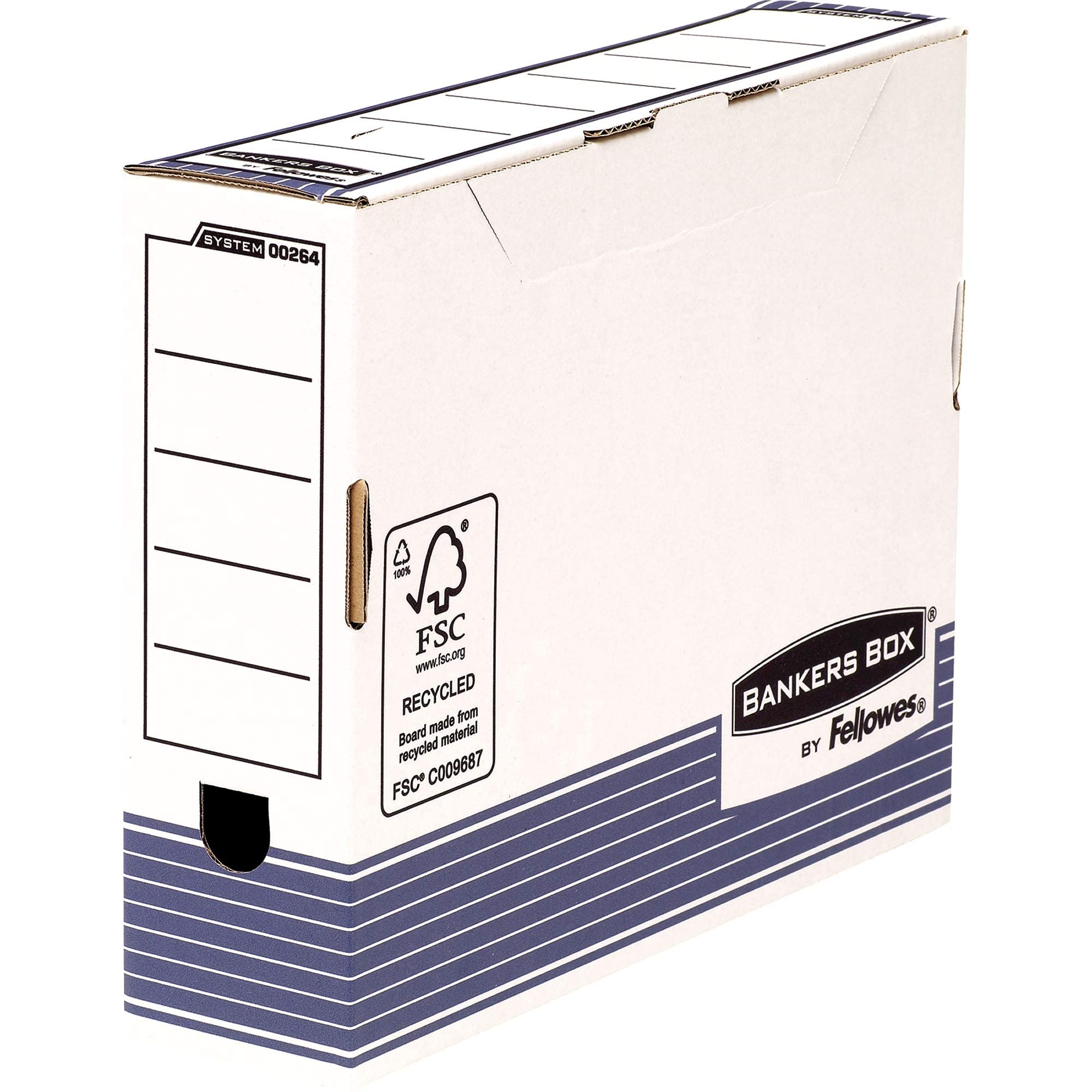 fellowes-bankers-box-system-bo-te-archives-a4-150-mm-blanc-bleu-lot-de-10 image 6