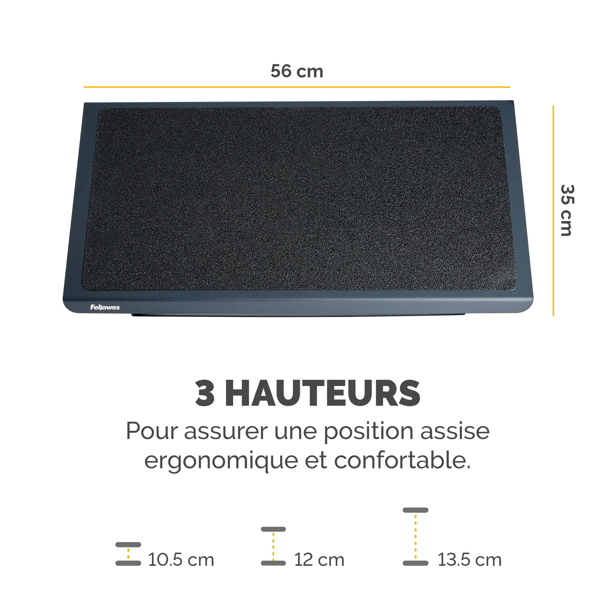 fellowes-repose-pieds-professional-series-m-tal-r-glable-en-hauteur-noir-8064101 image 3