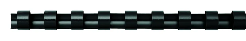fellowes-5346507-anneaux-plastiques-12-mm-noir-pack-de-100 image 1