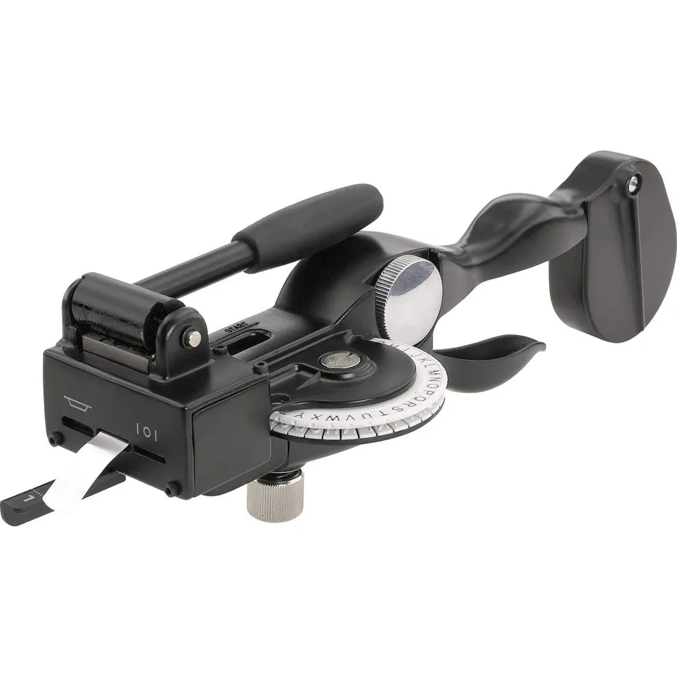 dymo-rhino-m1011-tiqueteuse-gaufreuse-m-tal-12-7-mm-kit-inox-aluminium image 1