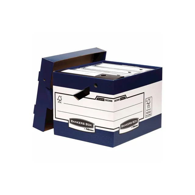 bankers-box-fellowes-system-flip-top-caisses-d-archivage-charge-lourde-lot-de-10 image 1