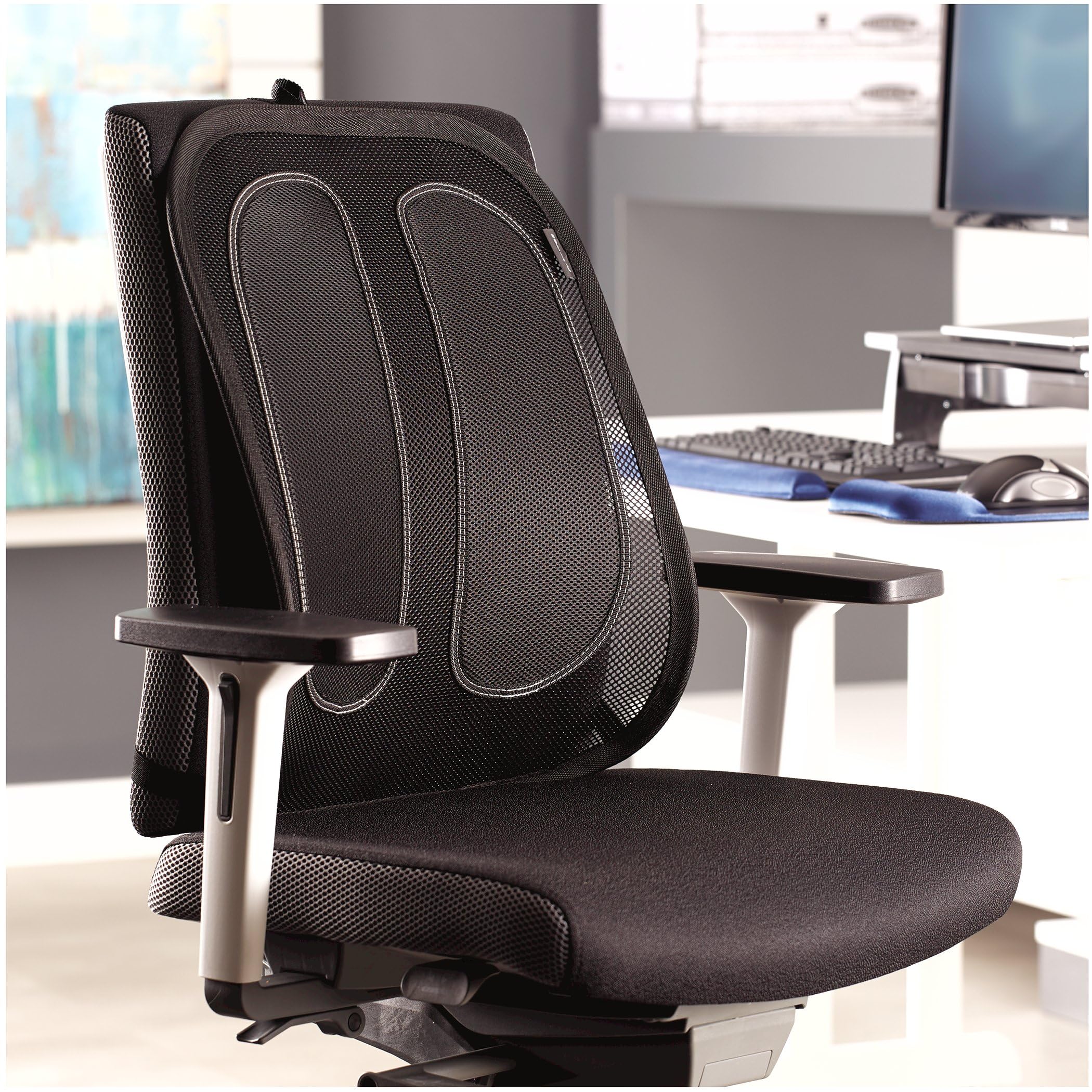 fellowes-office-suites-support-dorsal-maille-noir-soutien-lombaire image 8