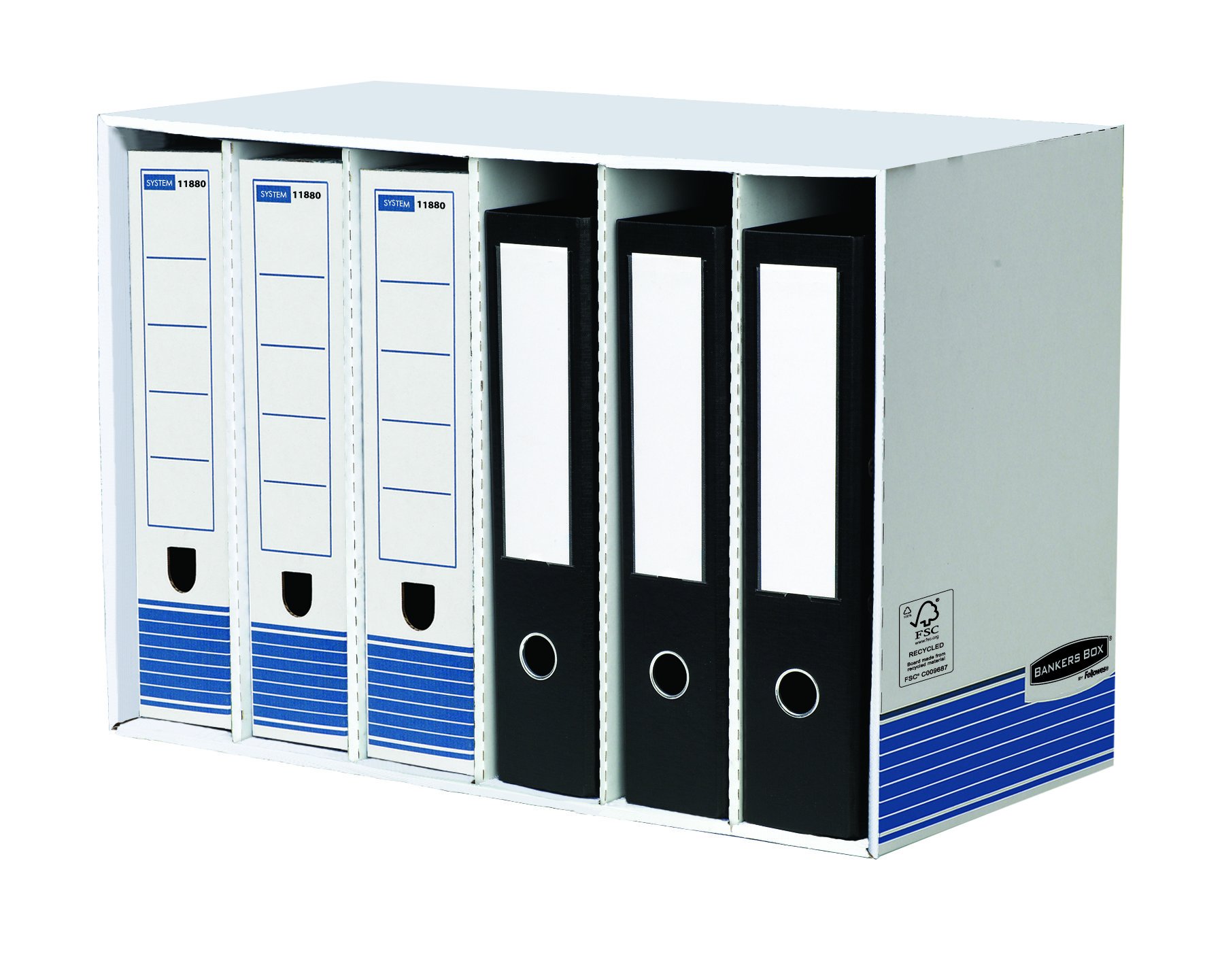 fellowes-1188002-bo-te-range-archives-a4-bleue-95-mm image 1