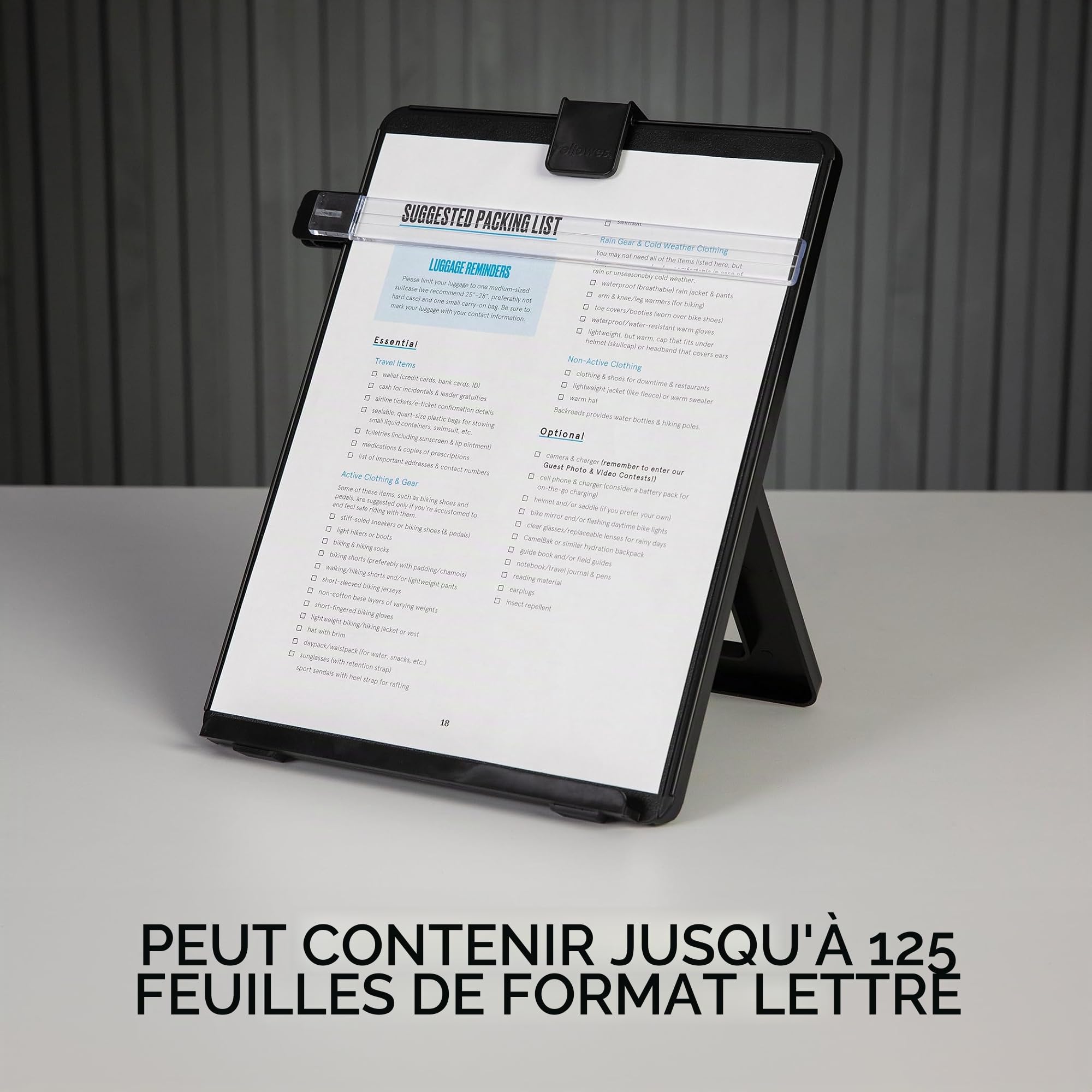 fellowes-porte-copies-chevalet-avec-guide-lignes-et-pince-documents-jusqu-125-fe image 3