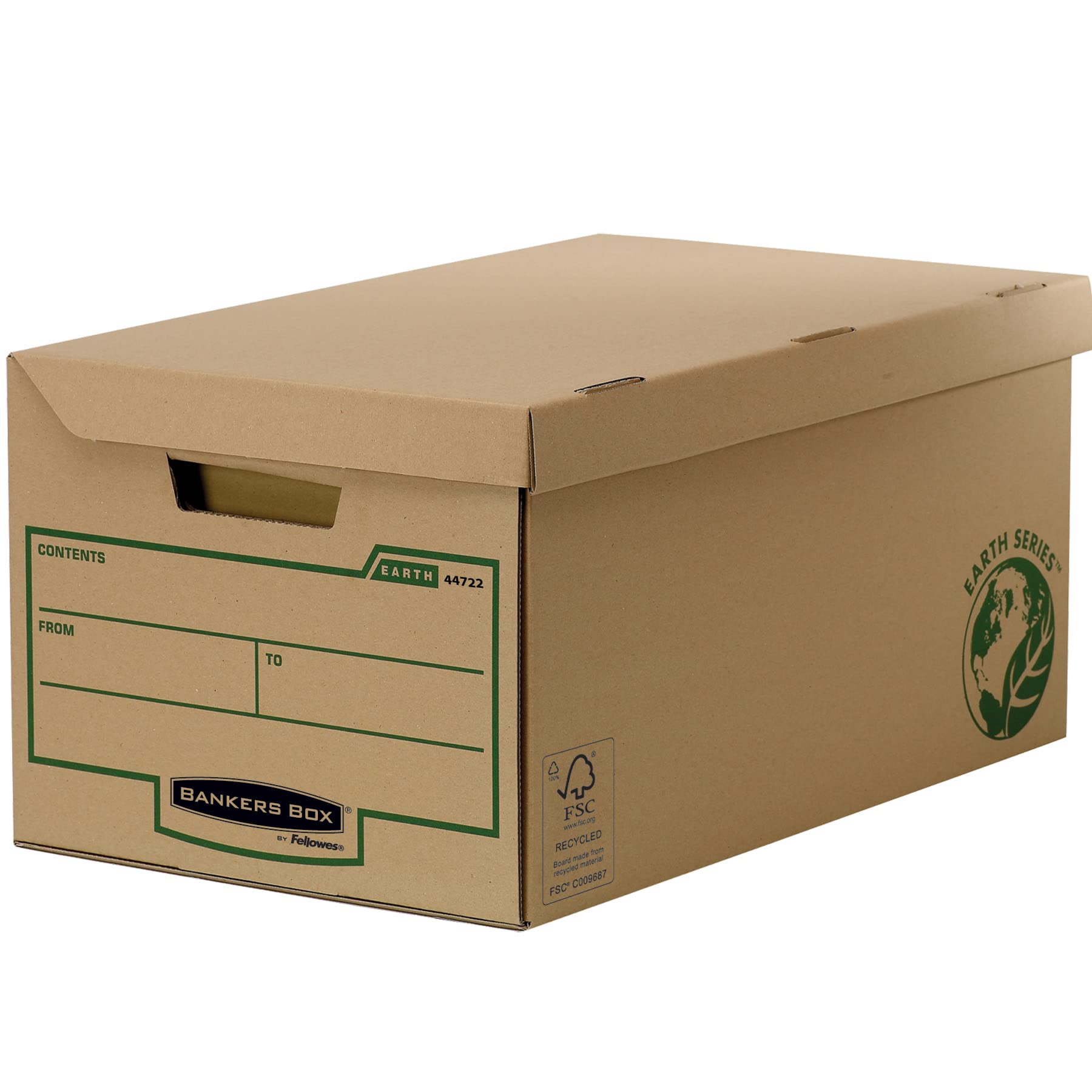 fellowes-bankers-box-earth-series-flip-top-cube-conteneur-32-5x26x37-5cm-marron- image 1