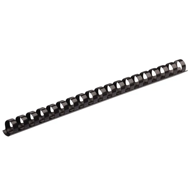fellowes-5330702-anneaux-plastiques-8-mm-noir-pack-de-25 image 1