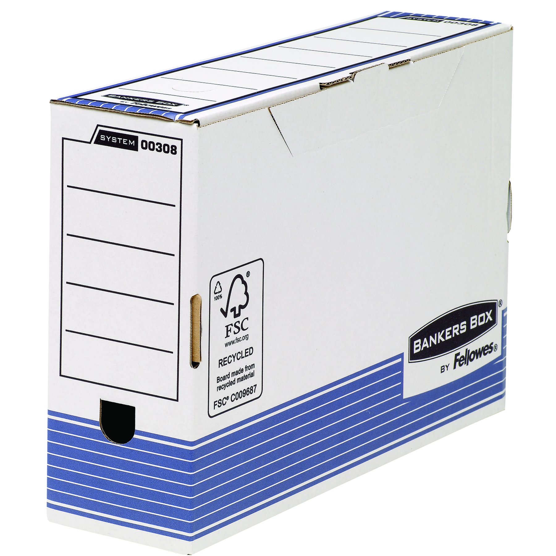 fellowes-bankers-box-system-bo-te-archives-a4-150-mm-blanc-bleu-lot-de-10 image 5