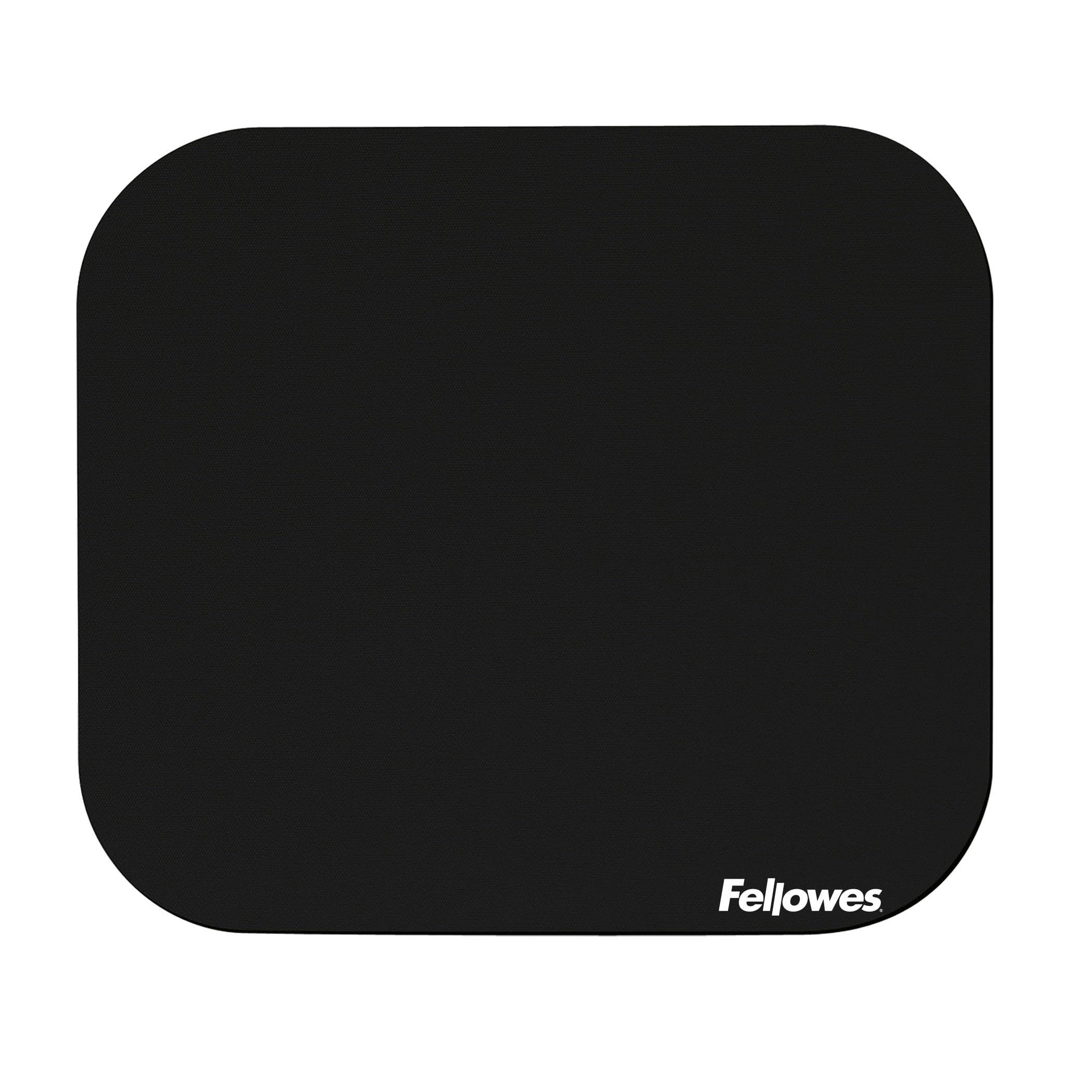 fellowes-tapis-de-souris-noir-22-9-x-20-3-cm-polyester-lisse-base-caoutchouc-ant image 1
