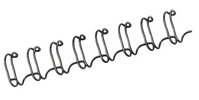fellowes-peignes-anneaux-m-tal-34-boucles-6-4-mm-noir-bo-te-de-100 image 1