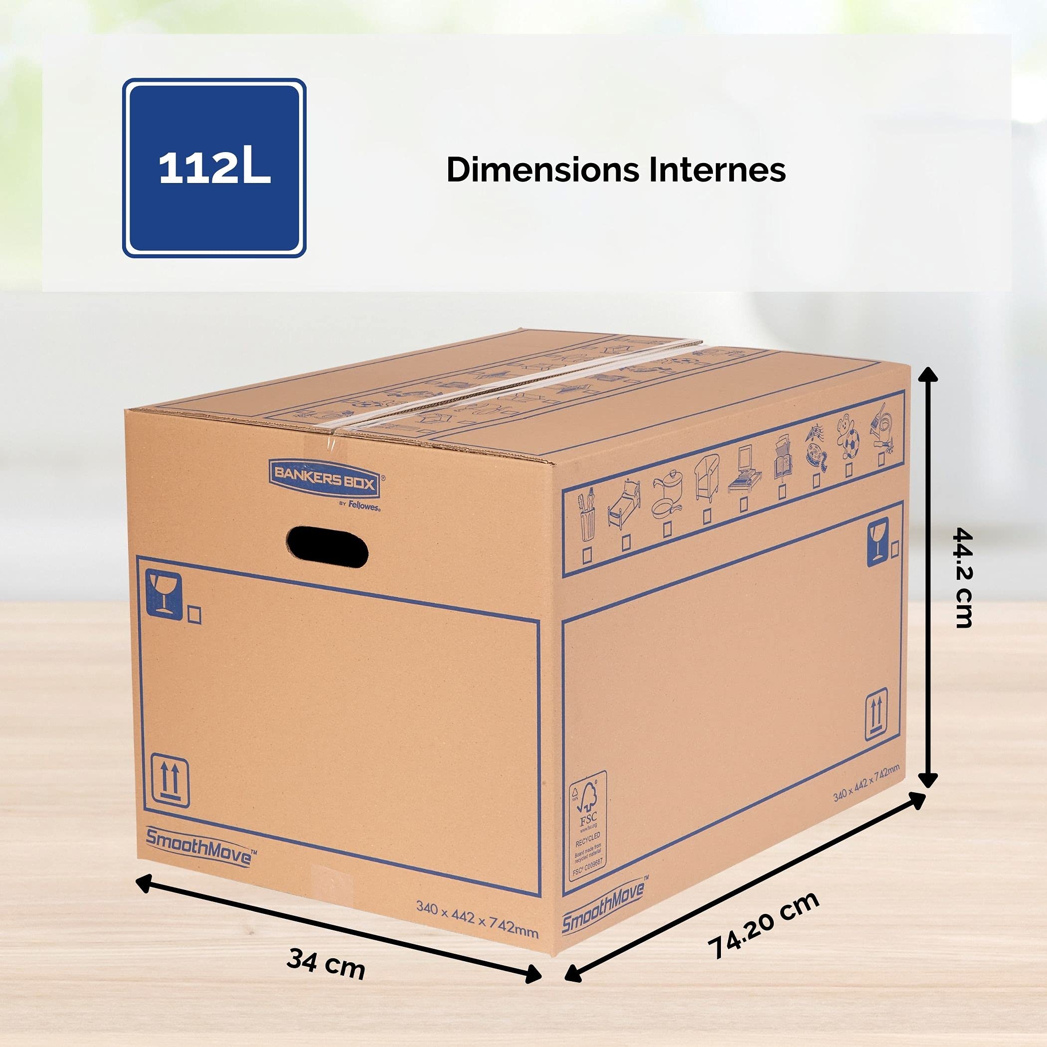 fellowes-smoothmove-lot-de-10-caisses-d-m-nagement-carton-double-paisseur-112-l- image 3
