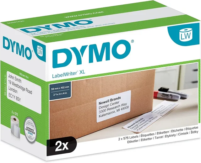 dymo-labelwriter-tiquettes-d-exp-dition-haute-capacit-102-x-59-mm-assortiment-co image 1