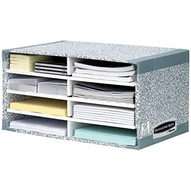 fellowes-bankers-box-system-trieur-bureau-8-compartiments-gris image 1
