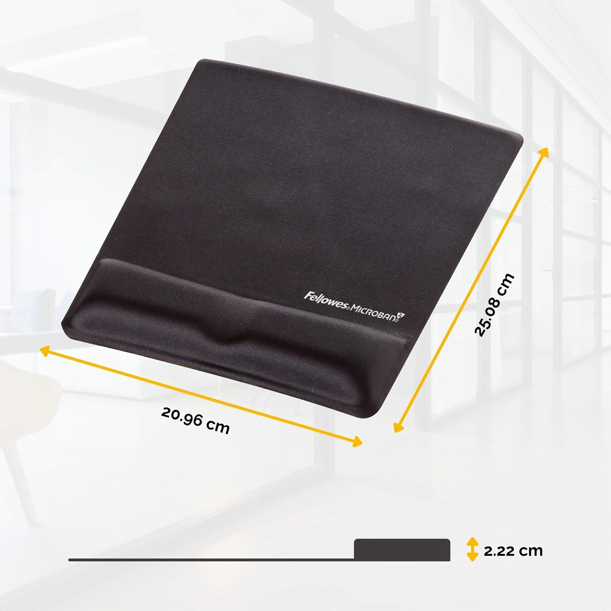 fellowes-health-v-repose-poignet-tapis-de-souris-noir image 2