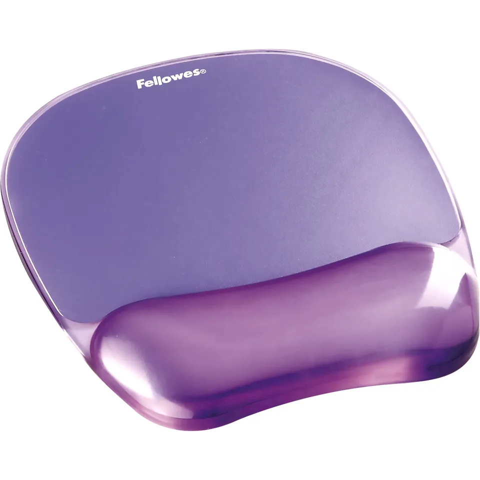 fellowes-crystal-gel-tapis-de-souris-ergonomique-repose-poignet-violet image 1
