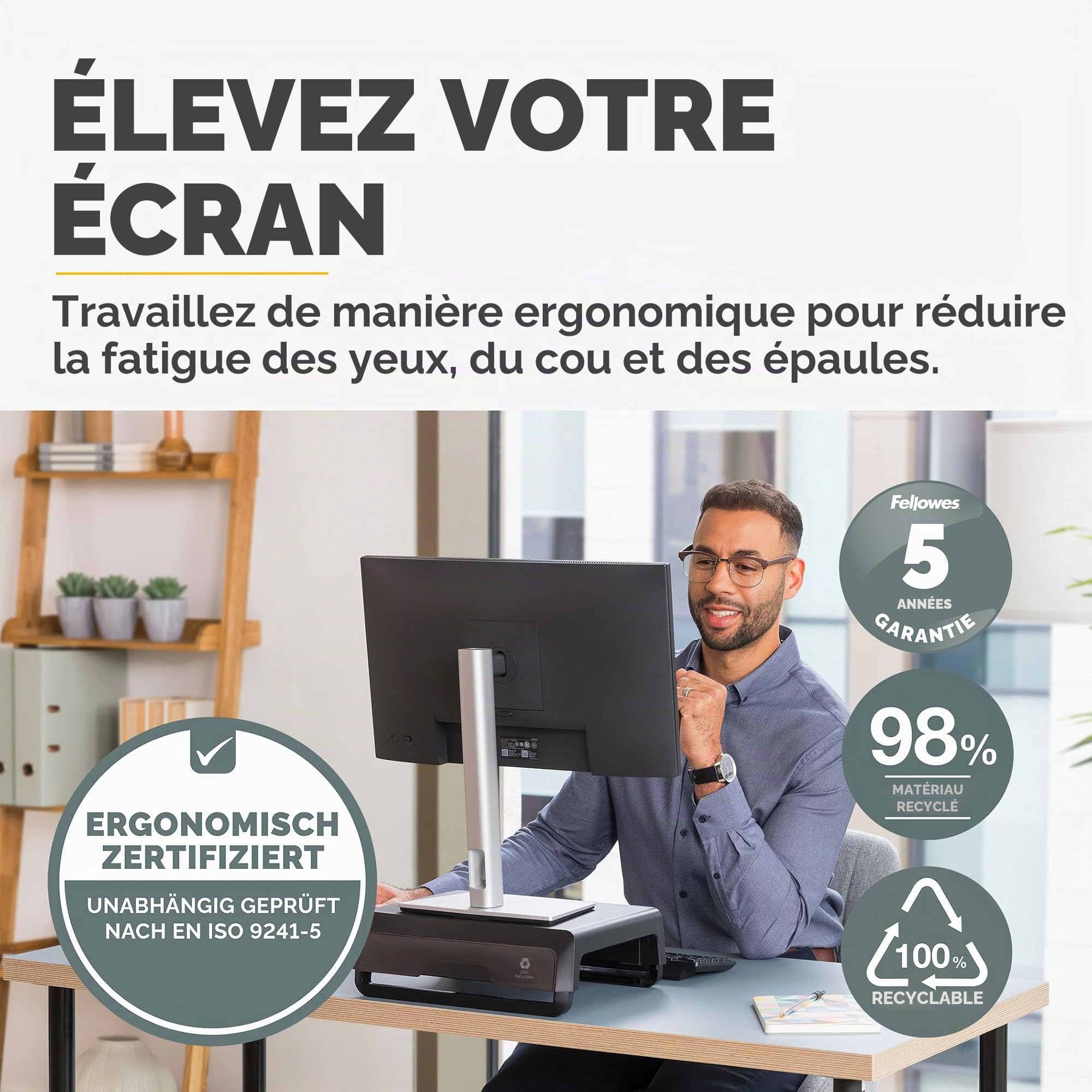 fellowes-breyta-support-moniteur-bureau-3-hauteurs-15-kg-noir image 2
