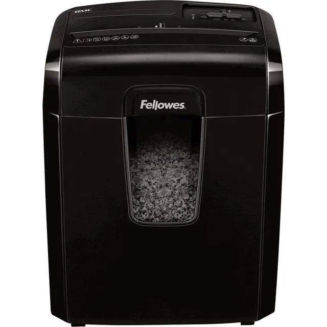 fellowes-powershred-8mc-destructeur-micro-coupe-8-feuilles-14l-noir image 1
