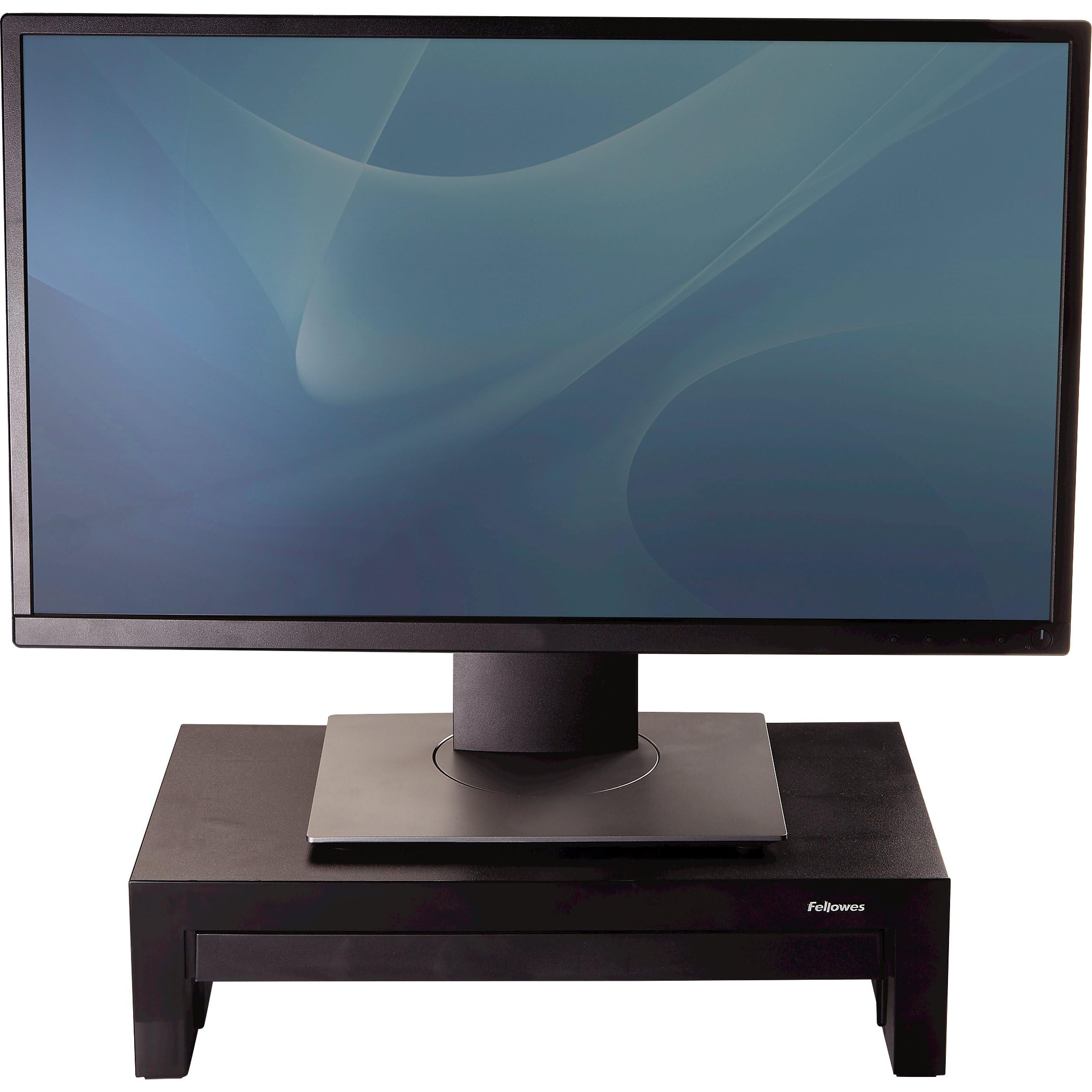 fellowes-designer-suites-support-moniteur-jusqu-21-3-hauteurs-avec-tiroir-noir image 2