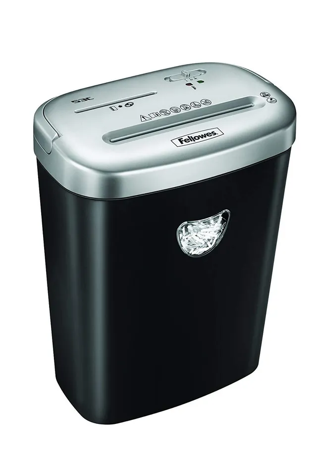 fellowes-53c-destructeur-de-documents-coupe-crois-e-10-feuilles-23-l-din-p-4-noi image 1